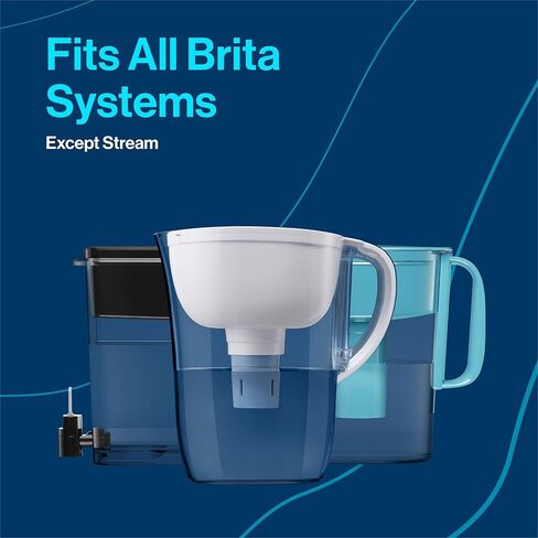 موزع مياه كبير UltraMax من Brita مزود بفلتر Elite، خالٍ من مادة BPA، يقلل 99% من الرصاص، ويدوم ستة أشهر أو 120 جالونًا، يتضمن فلترًا واحدًا، وإكسسوارات المطبخ، كبير - 27 كوبًا in Kuwait