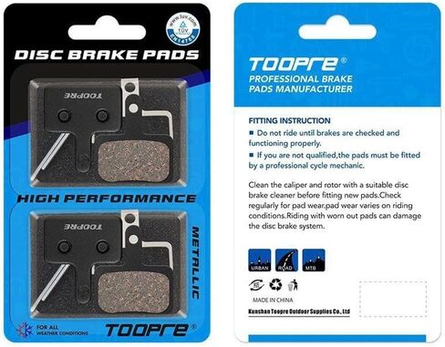 5 أزواج من وسادات الفرامل القرصية من TOOPRE مع أدوات التثبيت - متوافقة مع فرامل Shimano وTektro، متينة وهادئة، وسهلة التركيب - مثالية للدراجات الجبلية والطرق in Kuwait