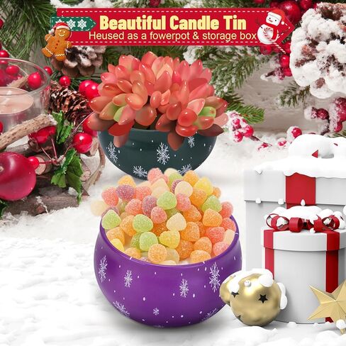 12PCS Christmas Scented Candles Gift for Women- Aromatherapy Candle for Home Scented-3.4oz Soy Wax Birthday Gifts Christmas Presents for Mother Friend Wife Sister Xmas, Christmas Decorations in Saudi Arabia