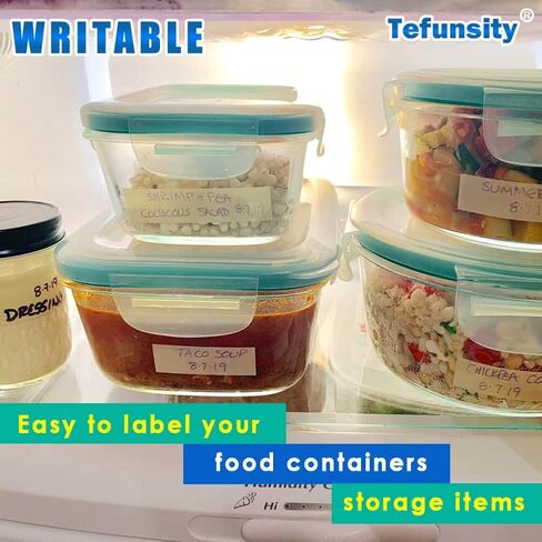 Freezer Tape Write-On, 3/4 Inch x 30 Yards, Writable Surface， Working Under Low Temperature,White Single Roll… in Saudi Arabia
