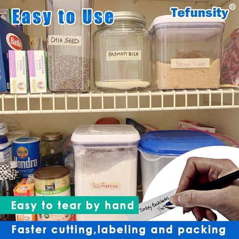 Freezer Tape Write-On, 3/4 Inch x 30 Yards, Writable Surface， Working Under Low Temperature,White Single Roll… in Saudi Arabia