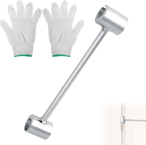 Hinges Gaps Adjusting Wrench, 0.55-0.71in Steel Door Hinge Adjustment Tool with Cotton Thread Gloves Hinge Clearance Adjustment Tool Door Hinge Repair Spanner Practical Tools in Saudi Arabia