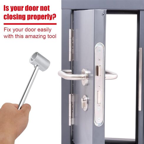 Hinges Gaps Adjusting Wrench, 0.55-0.71in Steel Door Hinge Adjustment Tool with Cotton Thread Gloves Hinge Clearance Adjustment Tool Door Hinge Repair Spanner Practical Tools in Saudi Arabia