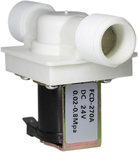 1/2" Solar Solenoid Valve/AC 110V Water Inlet Electric Solenoid Valve Normally Closed N/C 0.02 to 0.8mpa - Plastic Straight-Through Thread (AC 110V) in Saudi Arabia