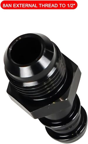 Car 8AN Male Flare to 1/2 Hose Barb Straight Fitting Adapter, Aluminum Automotive Push Hose Barb Fitting Adapter, Vehicle Repair Accessories Universal for SUV, Truck, RV and More（AN8&1/2） in Kuwait