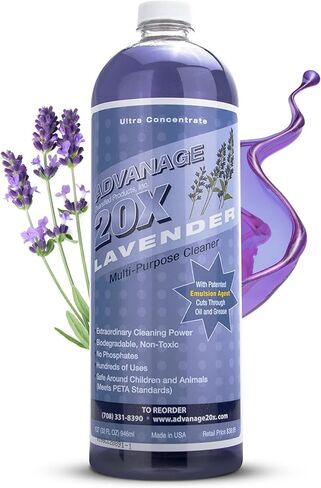 All Purpose Cleaner Concentrate - Advanage 20X The Wonder Cleaner Green Apple for All Surfaces Around The Home, Oil and Grease | Multipurpose Cleaner For All Household Cleaning Needs | 32Oz in Saudi Arabia