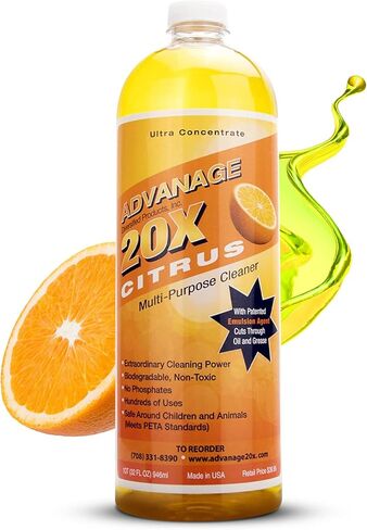 All Purpose Cleaner Concentrate - Advanage 20X The Wonder Cleaner Green Apple for All Surfaces Around The Home, Oil and Grease | Multipurpose Cleaner For All Household Cleaning Needs | 32Oz in Saudi Arabia
