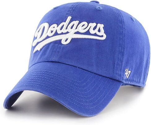 قبعة بيسبول '47 Los Angeles Dodgers Clean Up Dad Hat - ملكية/نص in Saudi Arabia