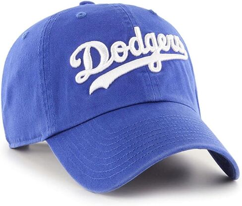 قبعة بيسبول '47 Los Angeles Dodgers Clean Up Dad Hat - ملكية/نص in Saudi Arabia