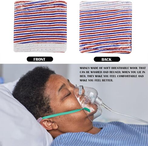 DOERDO 6Pcs Nasal Cannula Ear Cushions, Ear Protectors for Oxygen Tubing, Ear Pads Nasal Cannula Ear Cushions, Streak in Kuwait