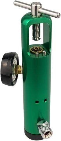 Cick Style Extended Oxygen Regulator Kit for Oxygen Tank CGA 870 Connection 0-15 Liters Per Minute DISS Outlet Includes 1 Humidifier Bottle 1Wrench 5 Brass Yoke Washer Seals 1 Swivel Hose Nipple in Saudi Arabia