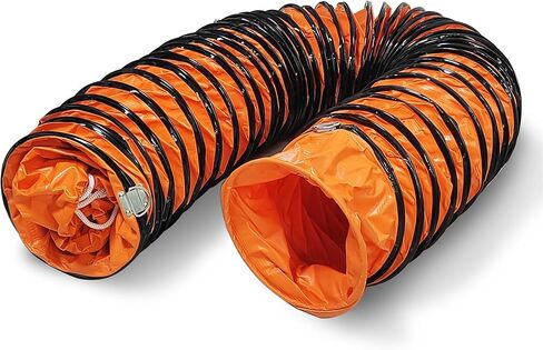 32FT Ducting Hose 12 Inch PVC Flexible Duct Hosing with Adjustable Rope for Utility Blower Exhaust Fan in Kuwait