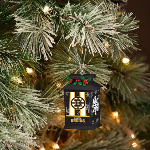FOCO - NHL Hockey Team & Player Holiday Light Up Lantern Xmas Christmas Tree Hanging Ornament (Boston Bruins) in Saudi Arabia