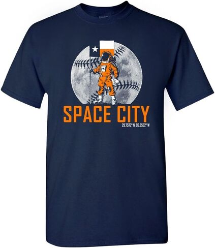 تي شيرت رجالي من Crush City Houston Space City رائد الفضاء لمحبي البيسبول in Saudi Arabia