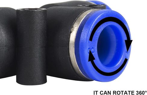 Push Air Fitting, Air Tube Connector 8mm Tubing Air Line PU Air Hose Pipe Tube for Air Line or Water Fluid Transfer 10M/32FT, Blue in Saudi Arabia