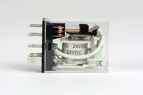 Temco 2X Industrial Ice Cube Plug-in Relay General Purpose 24 VDC 10A Contact 8 Pin (LY2 Format) w/Socket in Saudi Arabia
