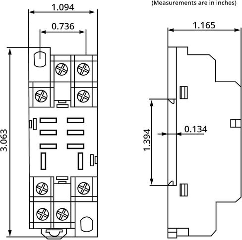 Temco 2X Industrial Ice Cube Plug-in Relay General Purpose 24 VDC 10A Contact 8 Pin (LY2 Format) w/Socket in Saudi Arabia