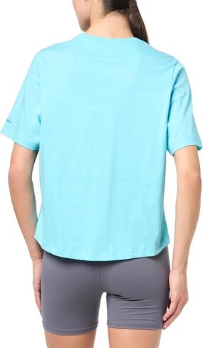 Columbia Women's North Cascades Relaxed Tee, Aquamarine/Elevated High, XX-Large in Saudi Arabia