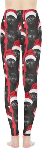 GLUDEAR Women's Ugly Christmas Holiday Leggings High Waist 3D Print Xmas Soft Legging in Kuwait
