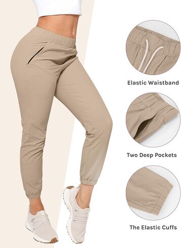 Joggers Pants for Fitness and Outdoor Activities Featuring Tapered Leg with Two Pockets in Kuwait