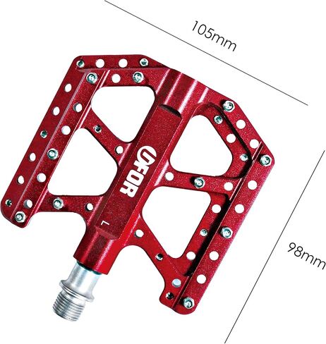 UFOR Thin & Durable Mountain Bike Pedals, Aluminum Alloy Platform MTB Pedals in Saudi Arabia