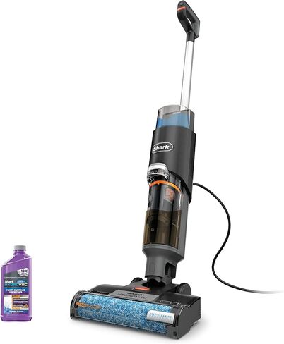 مكنسة كهربائية سلكية خفيفة الوزن من Shark HydroVac MessMaster، ممسحة 3 في 1 متعددة الأسطح ذاتية التنظيف، شفط قوي، أسود/رمادي فاتح (متجدد) in Saudi Arabia