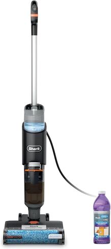 مكنسة كهربائية سلكية خفيفة الوزن من Shark HydroVac MessMaster، ممسحة 3 في 1 متعددة الأسطح ذاتية التنظيف، شفط قوي، أسود/رمادي فاتح (متجدد) in Saudi Arabia