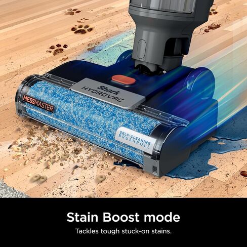 مكنسة كهربائية سلكية خفيفة الوزن من Shark HydroVac MessMaster، ممسحة 3 في 1 متعددة الأسطح ذاتية التنظيف، شفط قوي، أسود/رمادي فاتح (متجدد) in Saudi Arabia