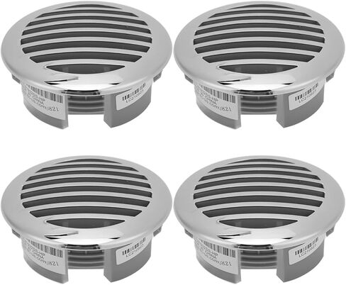 KIMISS 4pcs 3.5in Boat Vent, Boats Airflow Vent Cover Round Vent Louver Grille Cover 316 Stainless Steel High Polished for Yachts RVs in Saudi Arabia