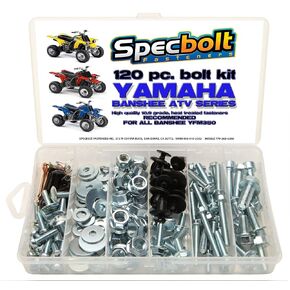 مجموعة بولت العلامة التجارية. يناسب جميع موديلات Yamaha Banshee YFM350 ATV (120 قطعة) صيانة للبلاستيك هيكل محرك عادم إطار مشعات المقعد