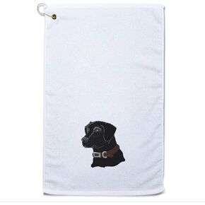 Style In Print Golf Towel Black Lab Head A Cotton Bag Accessories