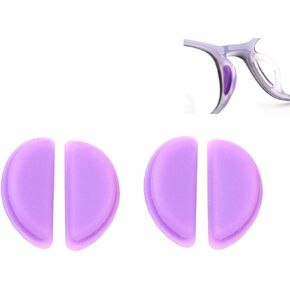 Children's Glasses Replacement Eyeglasses Nose Pads Glasses 2 Pairs Silicone Glasses Leg Repair Kit(Purple)