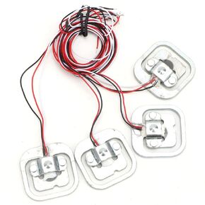 Hx711 Module 4 Pcs 50Kg Half Bridge Strain Gauge Weighting Sensor Set, 20kg Load Cell 5kg Load