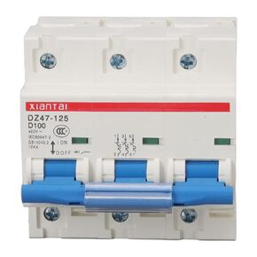 Mini Circuit Breaker, 100a 400V 3 Pole Air Switch Rail Mount Circuit Breaker Home Circuit Protection for Marine Power Systems, Solar Photovoltaic Systems