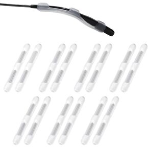 Eyeglass Ear Cushions 8 Pairs Glasses Ear Grip,Soft Silicone Eyeglass Ear Grips for Eyeglasses, Sunglasses, Reading Glasses, Black Sport Glasses Ear Grips Non Slip (A-Black8pcs)