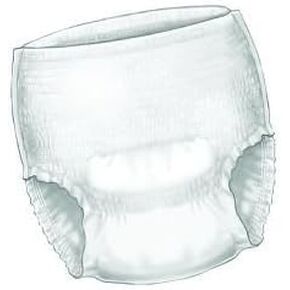 Kendall Sure Care Heavy Absorbency Pull On Underwear 1225 X-Large Case of 48, White