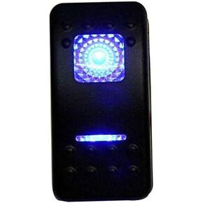 12v 20A Rocker Switch Waterproof On-Off-On 2 Position Switch Boat Marine DPDT 7 Pin with 2 Led Lights