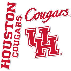 Desert Cactus University of Houston Stickers Cougars UH Vinyl Decals Laptop Water Bottle Car Scrapbook T5 (Type 5-1)
