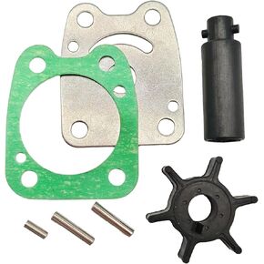 6E0-44352-00 Outboard Water Pump lmpeller Kits Replacement Yamaha 2 4 Stroke 4HP 5HP F4 Marine Motors with Gasket Tube Plate Pin Sierra 18-3073