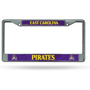 Rico Industries Standard Chrome License Plate Frame , 6 x 12.25-"