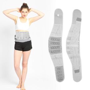 ZJchao Magnetic Lower Back Brace Pain Relief Lumbar Correction Brace Unisex Breathable Waist support Belt Lower Waist Support Adjustable Back Brace Lumbar Support to Prevent Muscle Ef, Lumbar Support