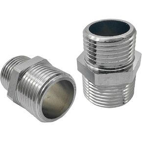 7/8" Male to G1/2" Male Reducer Faucet Adapter,Faucet Adapter Brass Pipe Fitting Faucet Supply Line Adapter for Plumbing Water Hose(1Pcs)
