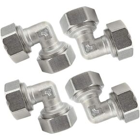 Maxline M8067 Elbow Fitting for 3/4-Inch Tubing (4-Pack)