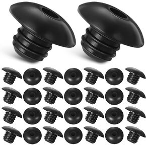 120 Pcs Pegboard Hook Locks: Stopping Hooks from Falling Off - Rubber Threaded Pegboard Stopper for Pegboard Hooks 1/4 Inch - Pegboard Organizer Accessories