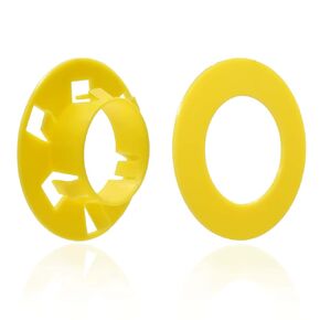 (25 Pack) Airmont Products AP-12033 Plastic Bushings for Metal Stud, Yellow, 1.3-Inch Hole, Corrosion and Rust Resistant, Protect Wire Insulation from Sharp Metal Edges, Enables Smooth Wire Pulling