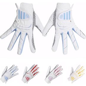 Ladies Women's Golf Gloves Both Hands,Non-Slip Wet Hot Cool Grip Golf Gloves Elastic Fabric Breathable,Left Right Handed rain hot Golf Accessories
