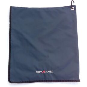 A99Golf Rain Hood Towel Waterproof Golf Towel Golf Bag Cover with Free Carabiner Clip w/Microfiber Towel 17 3/4" x 19 1/4" (Black)