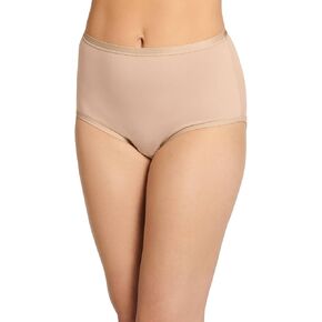 Jockey Women's Underwear Worry Free Cotton Stretch Moderate Absorbency Brief, Light, XL
