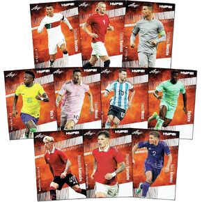 Soccer Superpack II - Best Selling Trading Cards - Erling Haaland, 2) Lionel Messi, Vini Jr., 2) Cristiano Ronaldo & More - 10 cards plus bonuses - All Certified Mint+