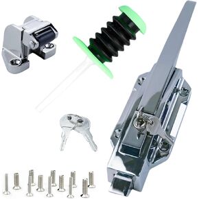 Freezer Door Handle, Walk in Cooler Door Handle, Freezer Door latches, Suitable for Freezer Door Locks, Oven Locks, Laboratory Door Locks, or Other Equipment (Base Height 3.5inch)